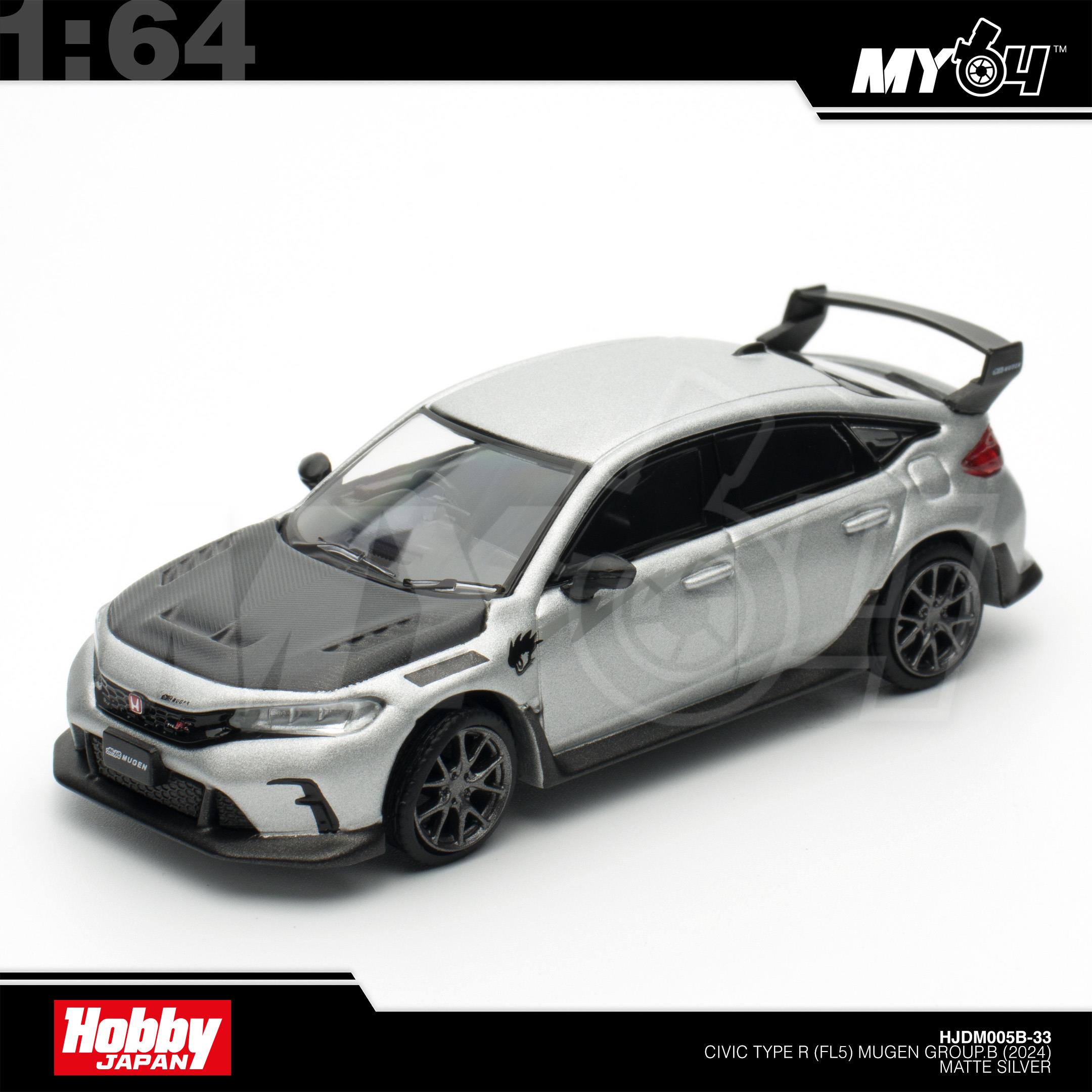 1:64 HOBBY JAPAN Civic Type R (FL5) Mugen Group.B (2024) Matte Silver