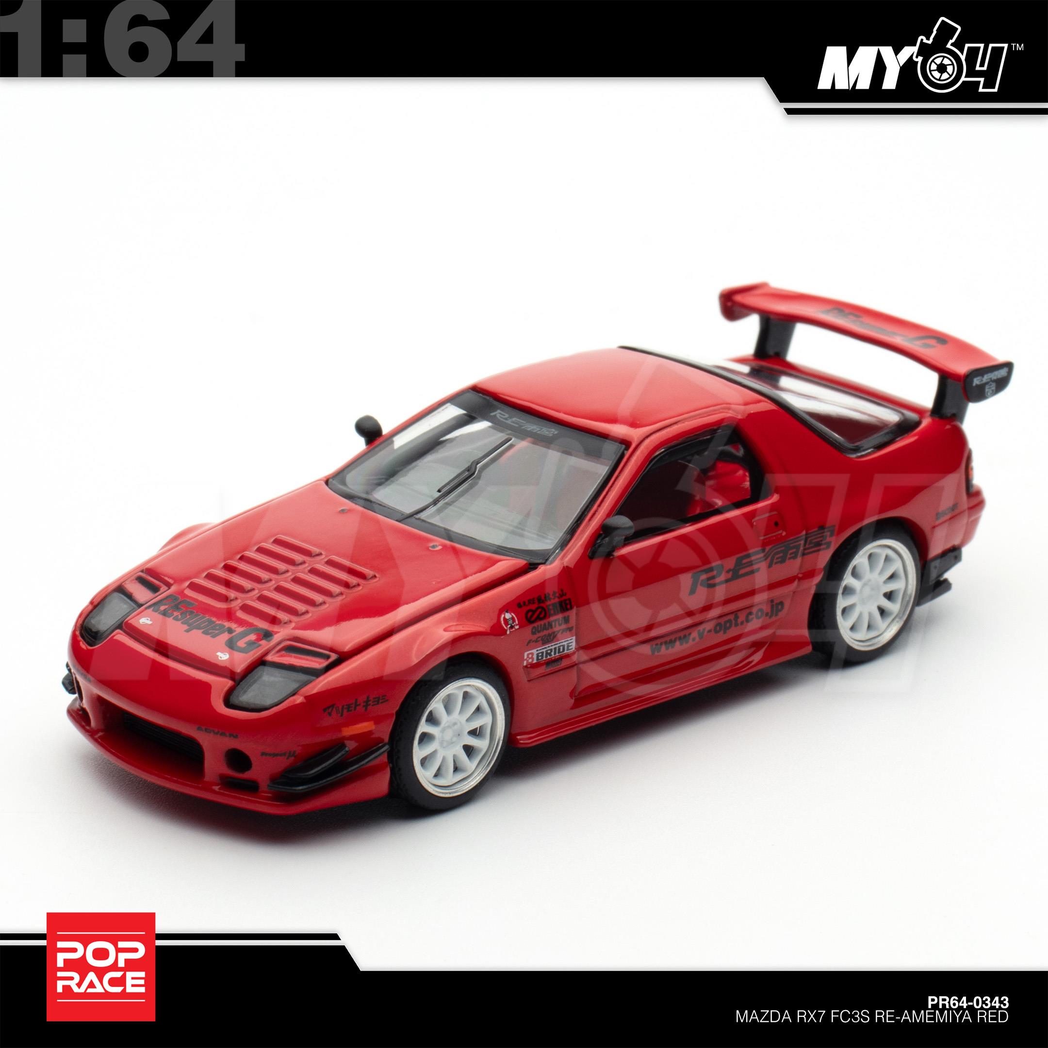 1:64 POP RACE Mazda RX7 FC3S Re-Amemiya Red