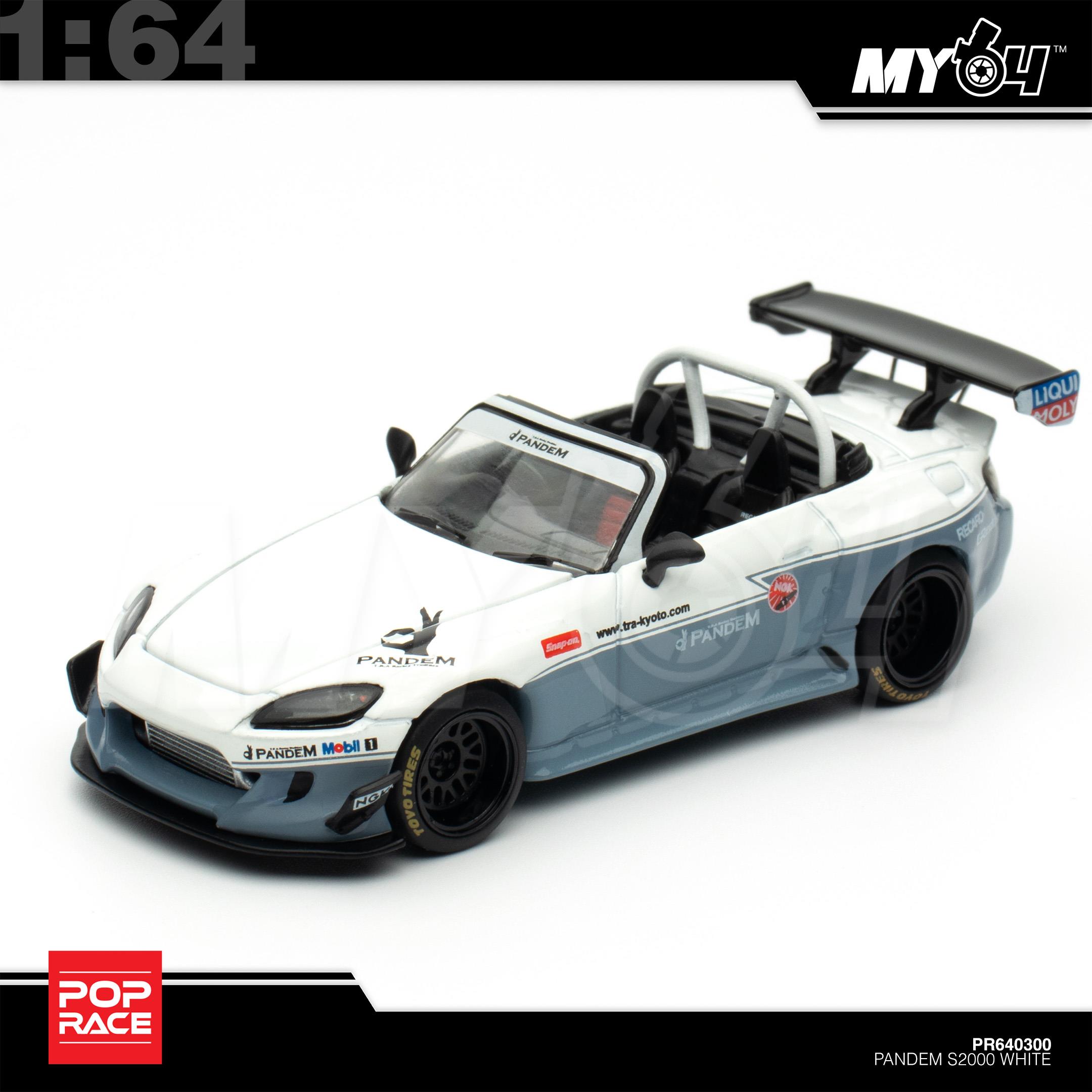 1:64 POP RACE Pandem S2000 White